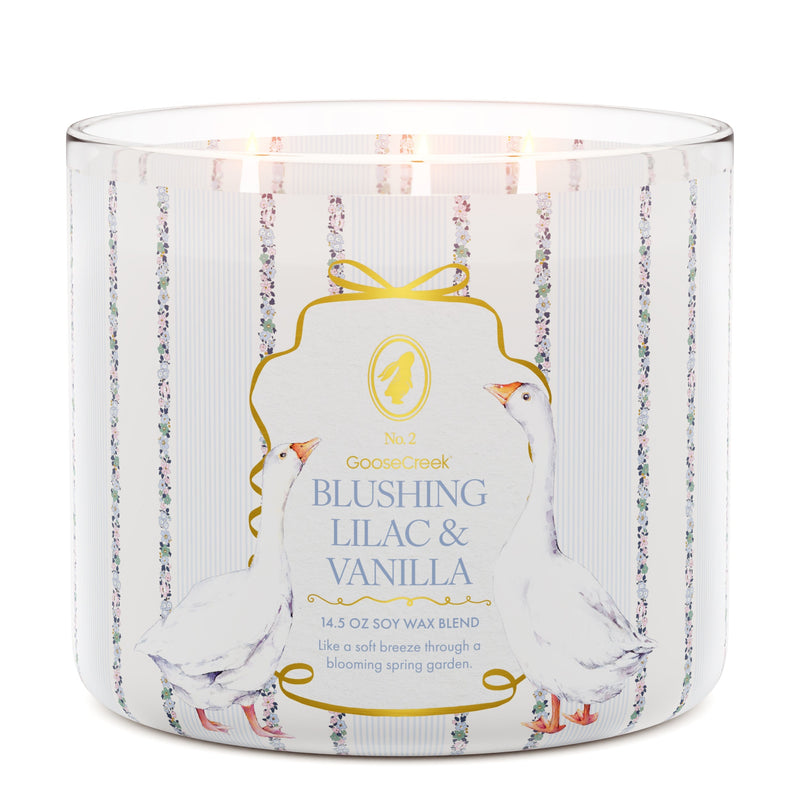 Blushing Lilac & Vanilla Large 3-Wick Candle Series 3-0440